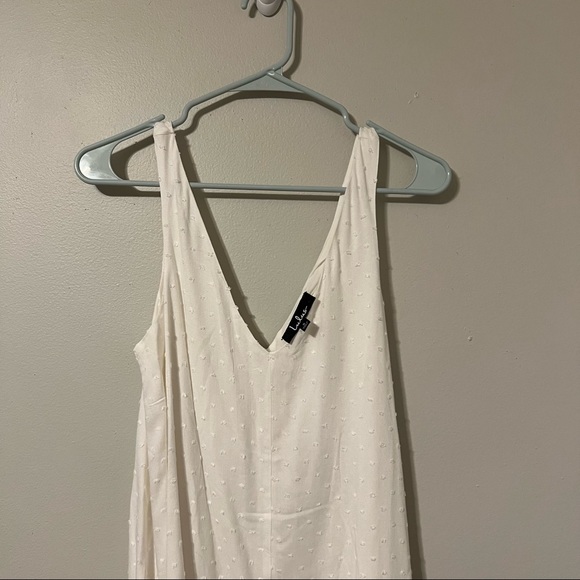 Lulu’s Afternoon in the Sunshine White Swiss Dot Mini Swing Dress - Picture 3 of 5